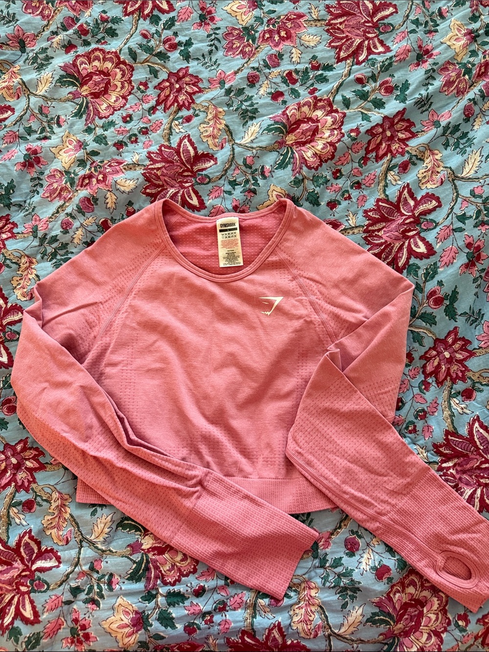 Gymshark Seamless Long Sleeve Top in Dusty Pink